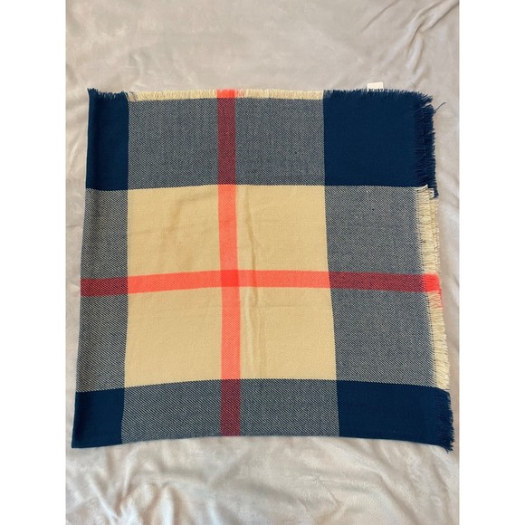 Rue 21 Blue Tan Pink Blanket Scarf NWT - Picture 3 of 3